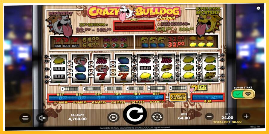 Игровой аппарат Crazy Bulldog - игра на реальные деньги, картинка 3