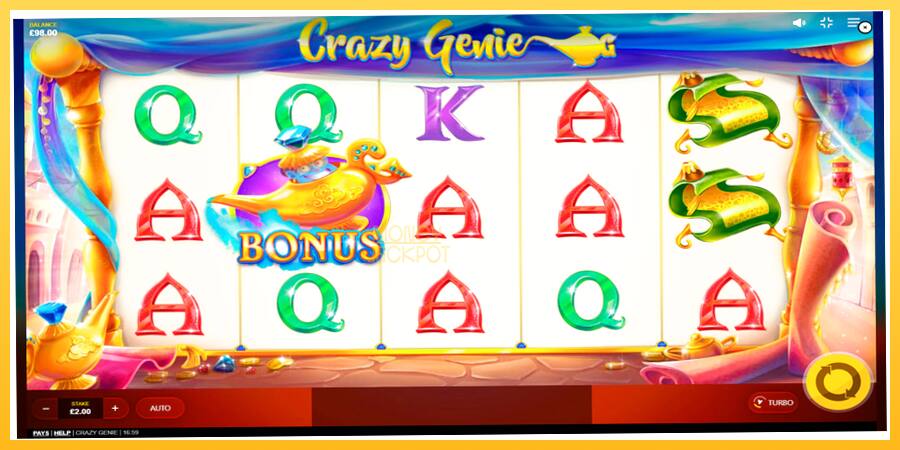 Игровой аппарат Crazy Genie - игра на реальные деньги, картинка 2