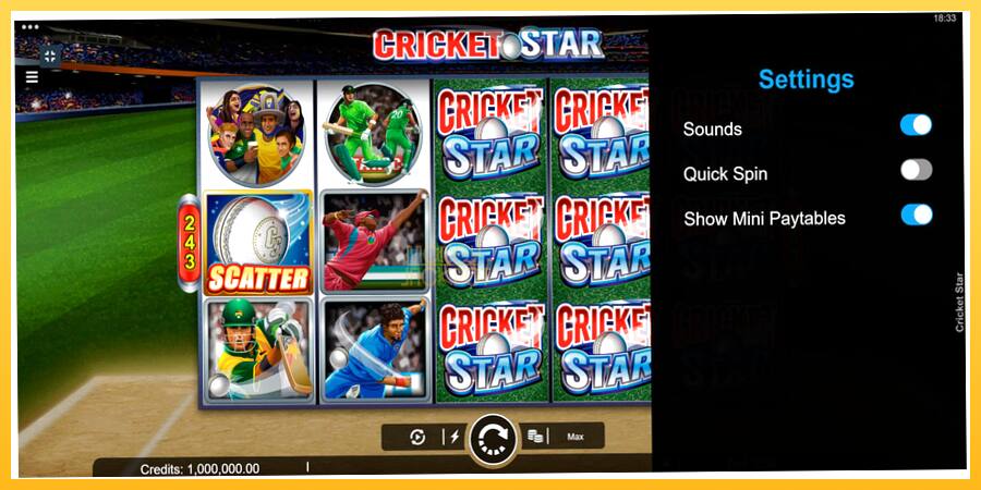 Игровой аппарат Cricket Star - игра на реальные деньги, картинка 2