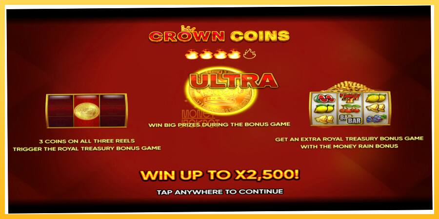 Игровой аппарат Crown Coins - игра на реальные деньги, картинка 1