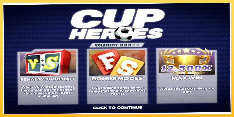 Игровой аппарат Cup Heroes - игра на реальные деньги, картинка 1