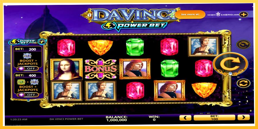 Игровой аппарат Da Vinci Power Bet - игра на реальные деньги, картинка 2