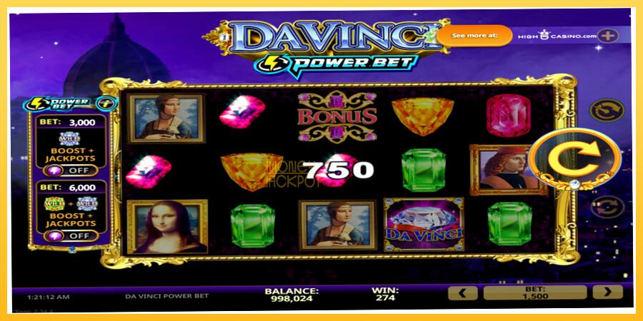 Игровой аппарат Da Vinci Power Bet - игра на реальные деньги, картинка 3