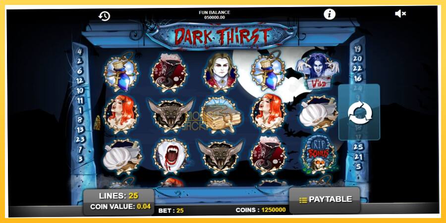 Игровой аппарат Dark Thirst - игра на реальные деньги, картинка 1