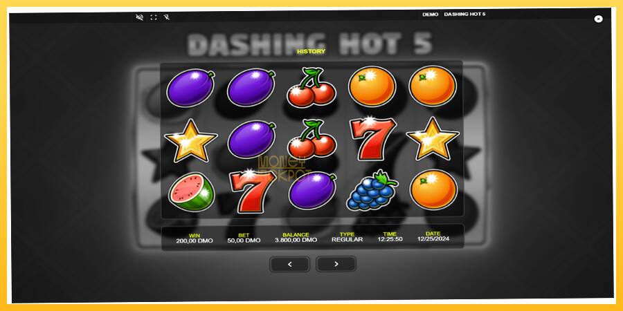 Игровой аппарат Dashing Hot 5 - игра на реальные деньги, картинка 7