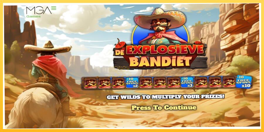 Игровой аппарат De Explosieve Bandiet - игра на реальные деньги, картинка 1