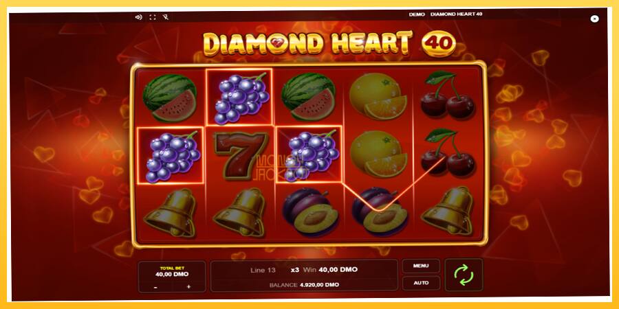 Игровой аппарат Diamond Heart 40 - игра на реальные деньги, картинка 2