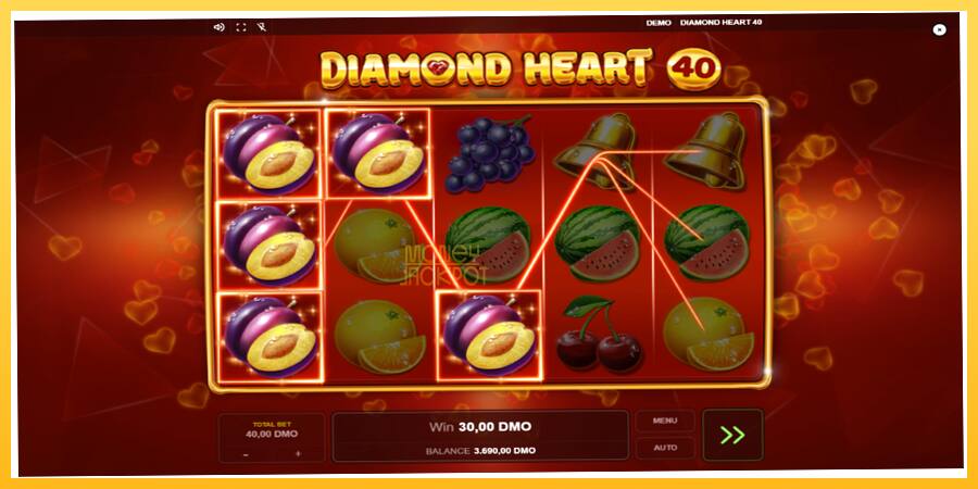 Игровой аппарат Diamond Heart 40 - игра на реальные деньги, картинка 3