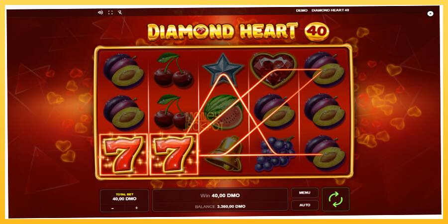 Игровой аппарат Diamond Heart 40 - игра на реальные деньги, картинка 4