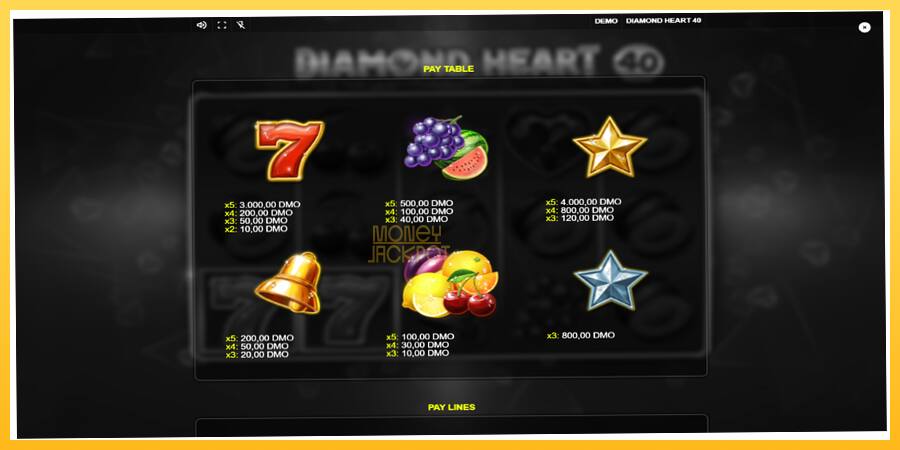 Игровой аппарат Diamond Heart 40 - игра на реальные деньги, картинка 5