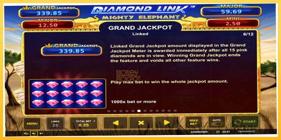 Игровой аппарат Diamond Link: Mighty Elephant - игра на реальные деньги, картинка 4