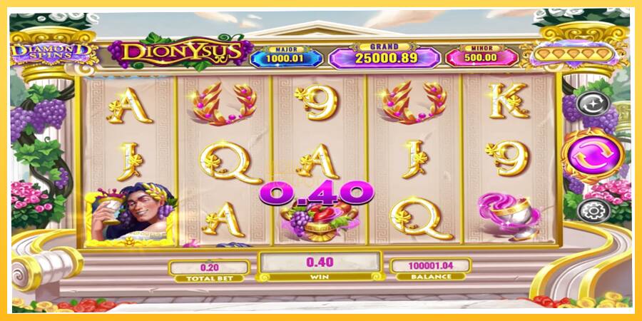 Игровой аппарат Diamond Spins Dionysus - игра на реальные деньги, картинка 3