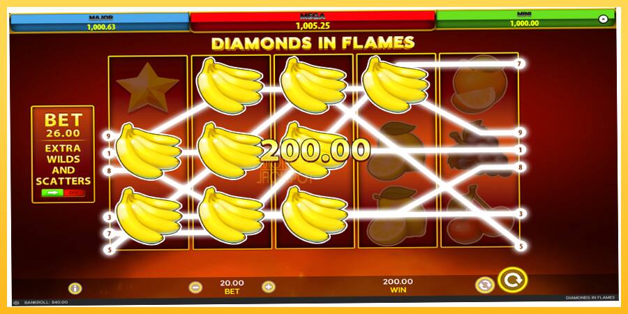 Игровой аппарат Diamonds in Flames - игра на реальные деньги, картинка 4