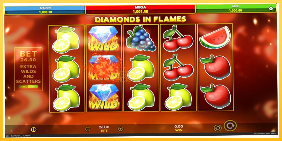 Игровой аппарат Diamonds in Flames - игра на реальные деньги, картинка 5