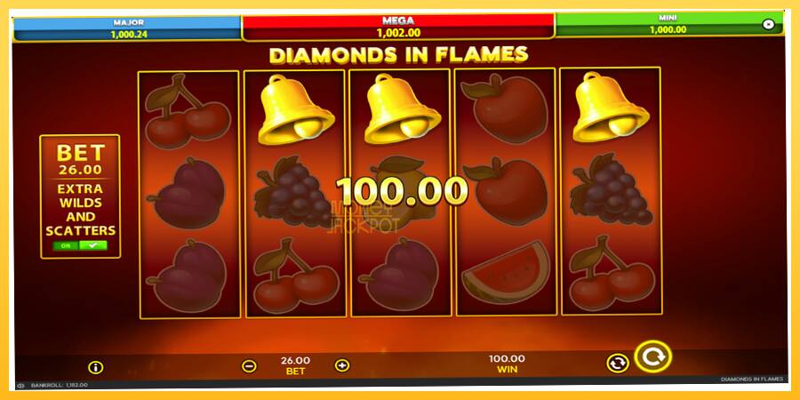 Игровой аппарат Diamonds in Flames - игра на реальные деньги, картинка 7