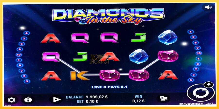 Игровой аппарат Diamonds In The Sky - игра на реальные деньги, картинка 2