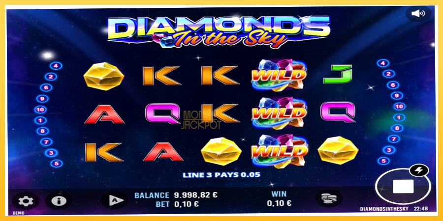 Игровой аппарат Diamonds In The Sky - игра на реальные деньги, картинка 3