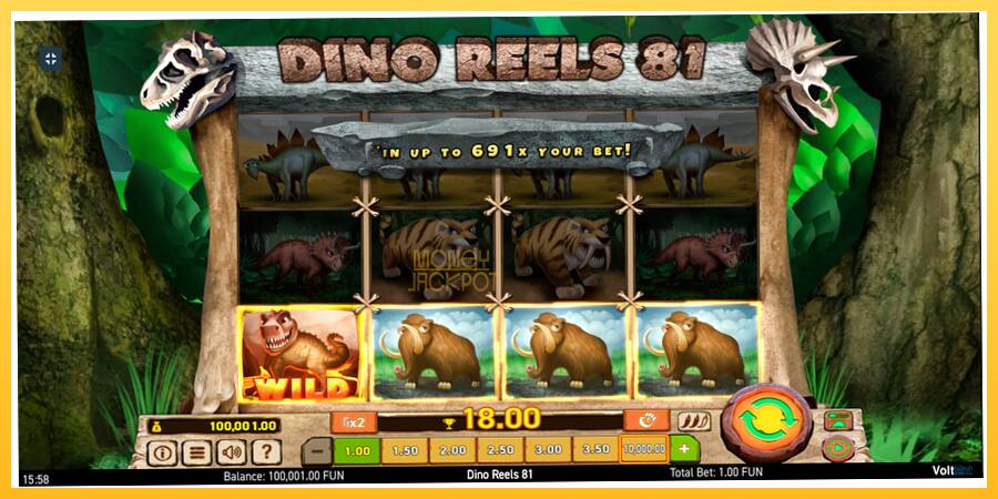 Игровой аппарат Dino Reels 81 - игра на реальные деньги, картинка 6