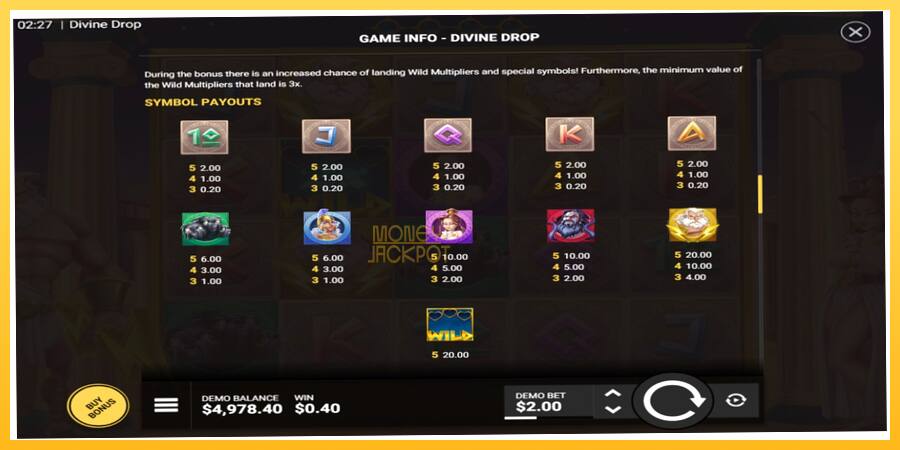 Игровой аппарат Divine Drop - игра на реальные деньги, картинка 6