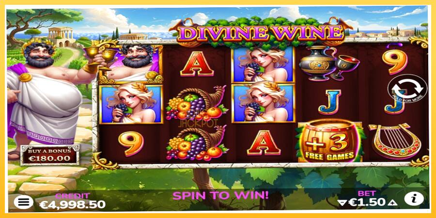 Игровой аппарат Divine Wine - игра на реальные деньги, картинка 2