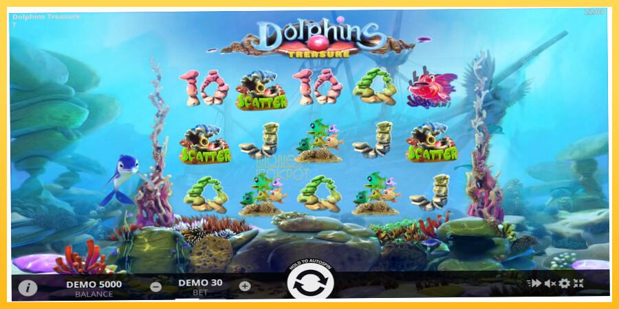 Игровой аппарат Dolphins Treasure - игра на реальные деньги, картинка 1