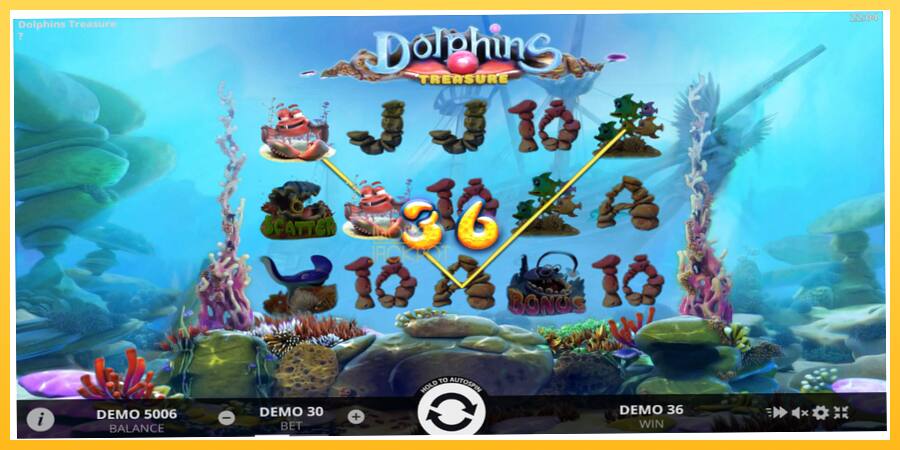 Игровой аппарат Dolphins Treasure - игра на реальные деньги, картинка 2