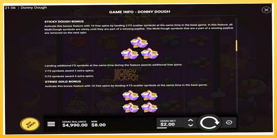 Игровой аппарат Donny Dough - игра на реальные деньги, картинка 5