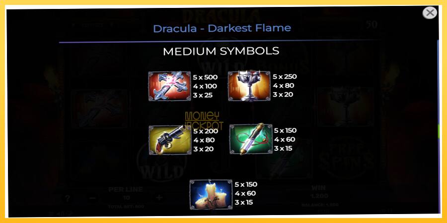 Игровой аппарат Dracula - Darkest Flame - игра на реальные деньги, картинка 6