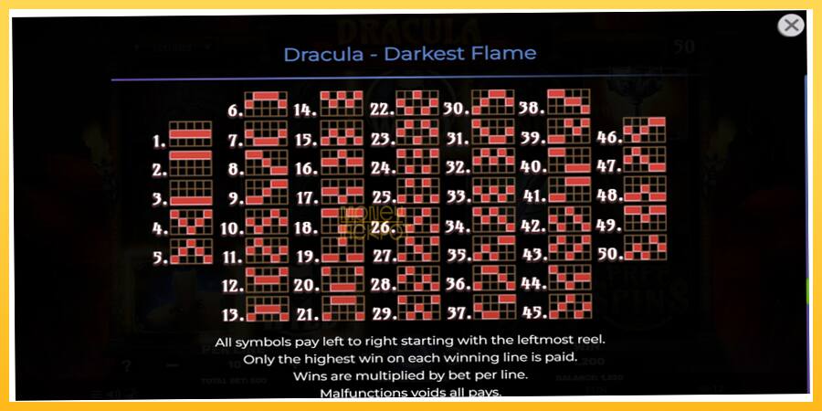 Игровой аппарат Dracula - Darkest Flame - игра на реальные деньги, картинка 7