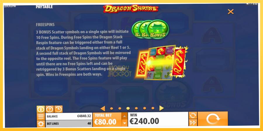 Игровой аппарат Dragon Shrine - игра на реальные деньги, картинка 5