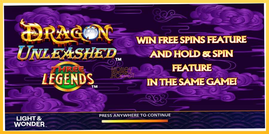 Игровой аппарат Dragon Unleashed - Three Legends - игра на реальные деньги, картинка 1