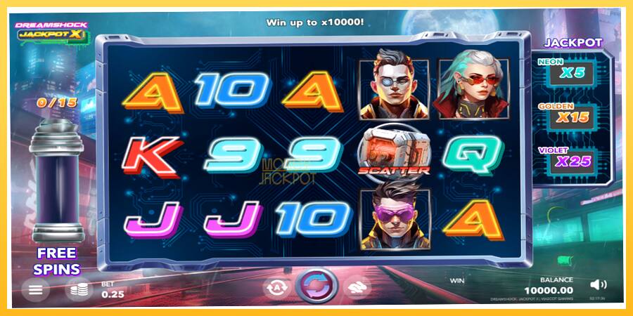 Игровой аппарат Dreamshock: Jackpot X - игра на реальные деньги, картинка 1