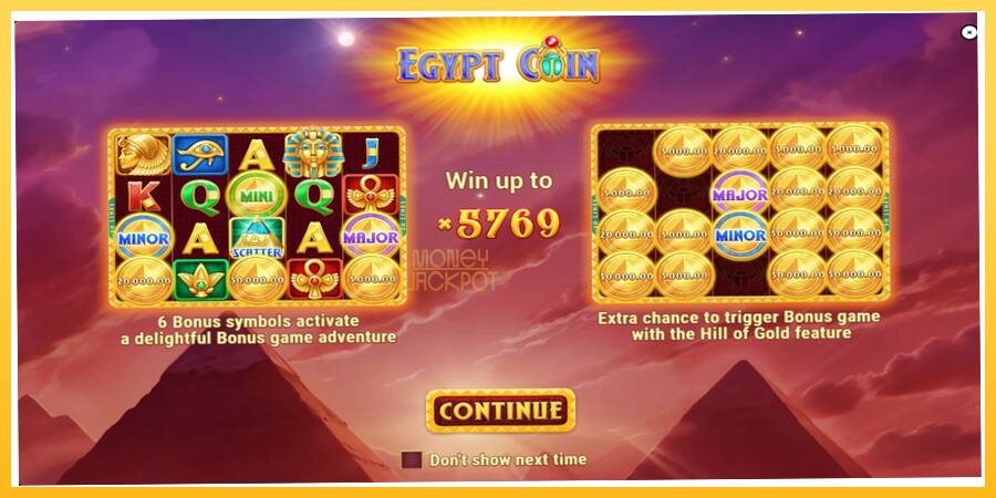 Игровой аппарат Egypt Coin - игра на реальные деньги, картинка 1