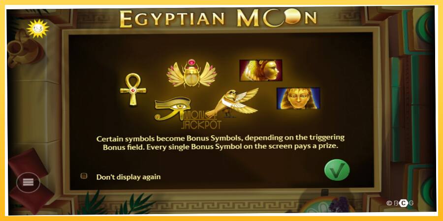 Игровой аппарат Egyptian Moon - игра на реальные деньги, картинка 1