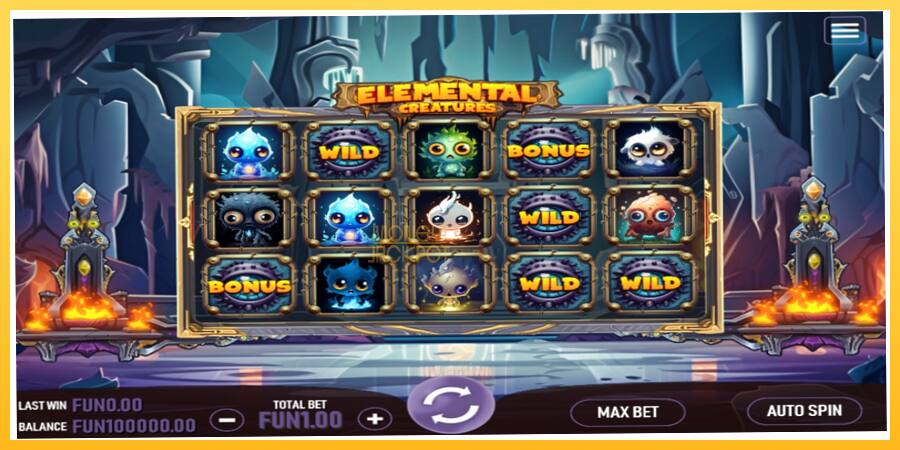 Игровой аппарат Elemental Creatures - игра на реальные деньги, картинка 1