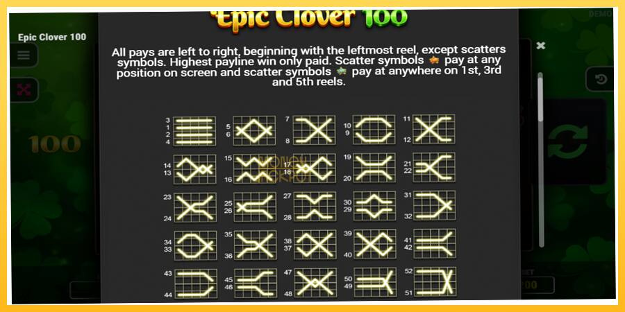 Игровой аппарат Epic Clover 100 - игра на реальные деньги, картинка 5