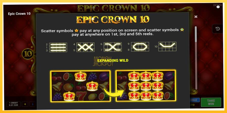 Игровой аппарат Epic Crown 10 - игра на реальные деньги, картинка 5