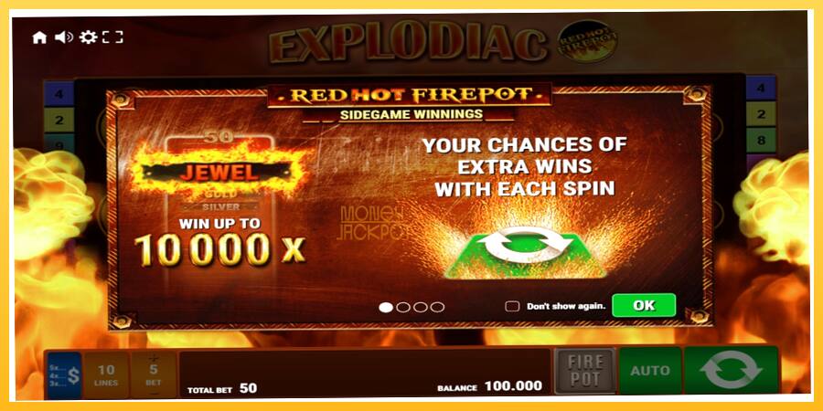 Игровой аппарат Explodiac Red Hot Firepot - игра на реальные деньги, картинка 1