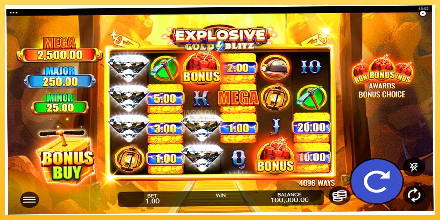 Игровой аппарат Explosive Gold Blitz - игра на реальные деньги, картинка 1