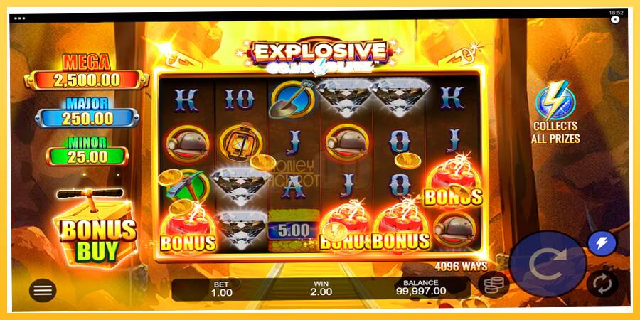 Игровой аппарат Explosive Gold Blitz - игра на реальные деньги, картинка 2