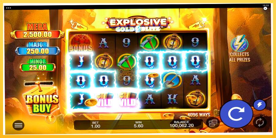 Игровой аппарат Explosive Gold Blitz - игра на реальные деньги, картинка 5