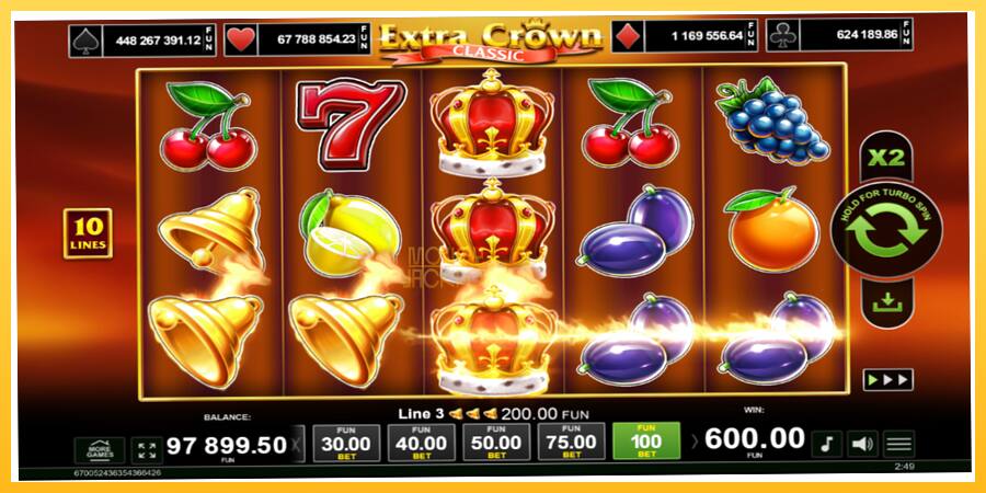 Игровой аппарат Extra Crown Classic - игра на реальные деньги, картинка 2