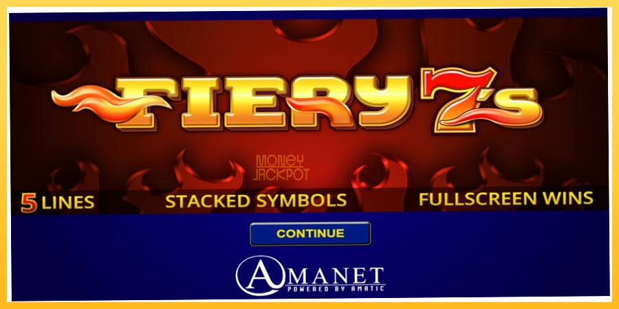 Игровой аппарат Fiery 7s - игра на реальные деньги, картинка 1