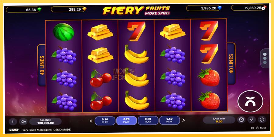 Игровой аппарат Fiery Fruits More Spins - игра на реальные деньги, картинка 1