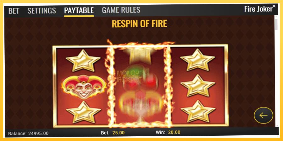 Игровой аппарат Fire Joker - игра на реальные деньги, картинка 5