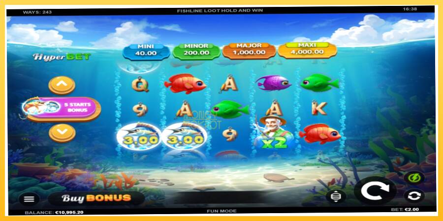 Игровой аппарат Fishline Loot Hold and Win - игра на реальные деньги, картинка 2