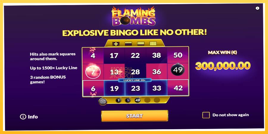 Игровой аппарат Flaming Bombs - игра на реальные деньги, картинка 1