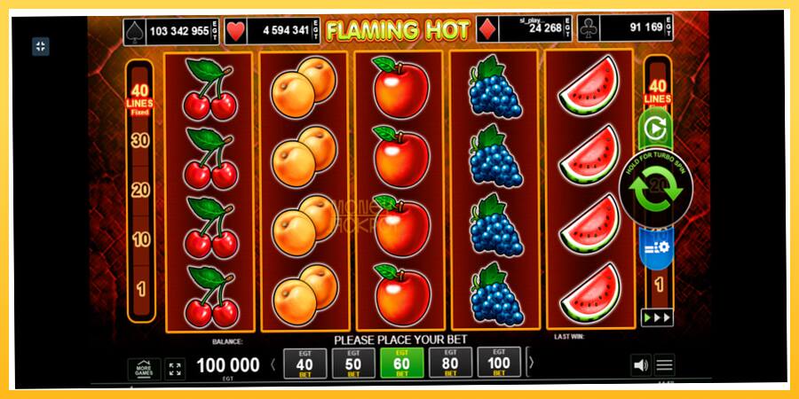 Игровой аппарат Flaming Hot - игра на реальные деньги, картинка 1