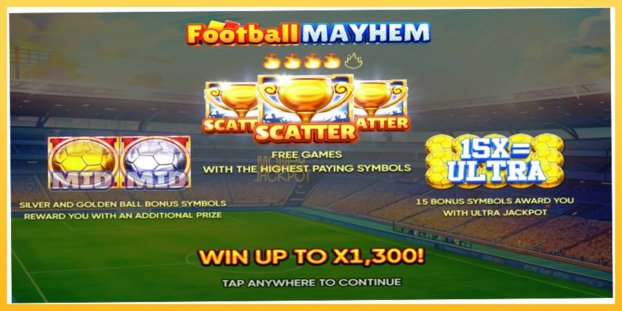 Игровой аппарат Football Mayhem - игра на реальные деньги, картинка 1