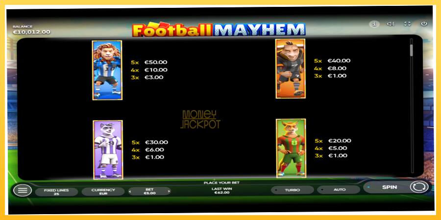 Игровой аппарат Football Mayhem - игра на реальные деньги, картинка 5